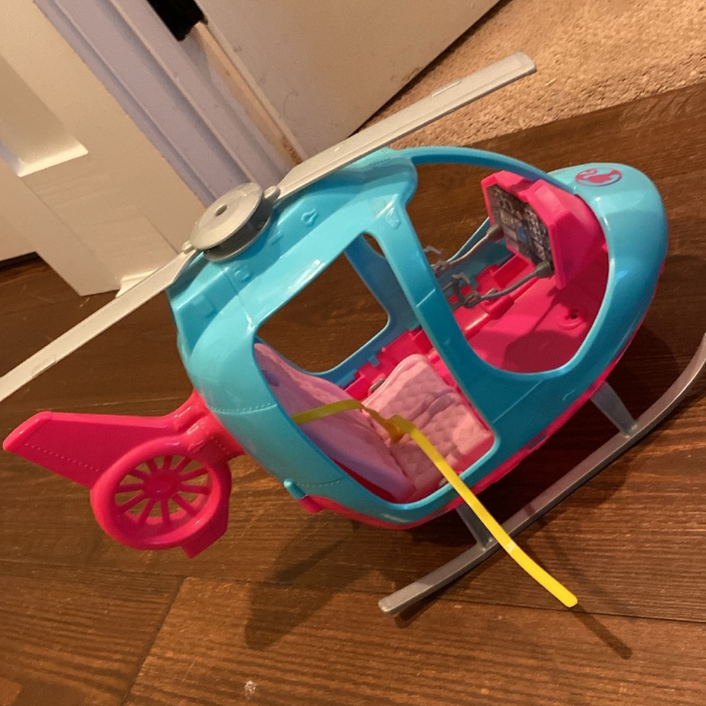 Barbie helicopter pre owned